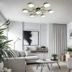 Luminária LED semi-embutida halo design moderno ferro e acrílico