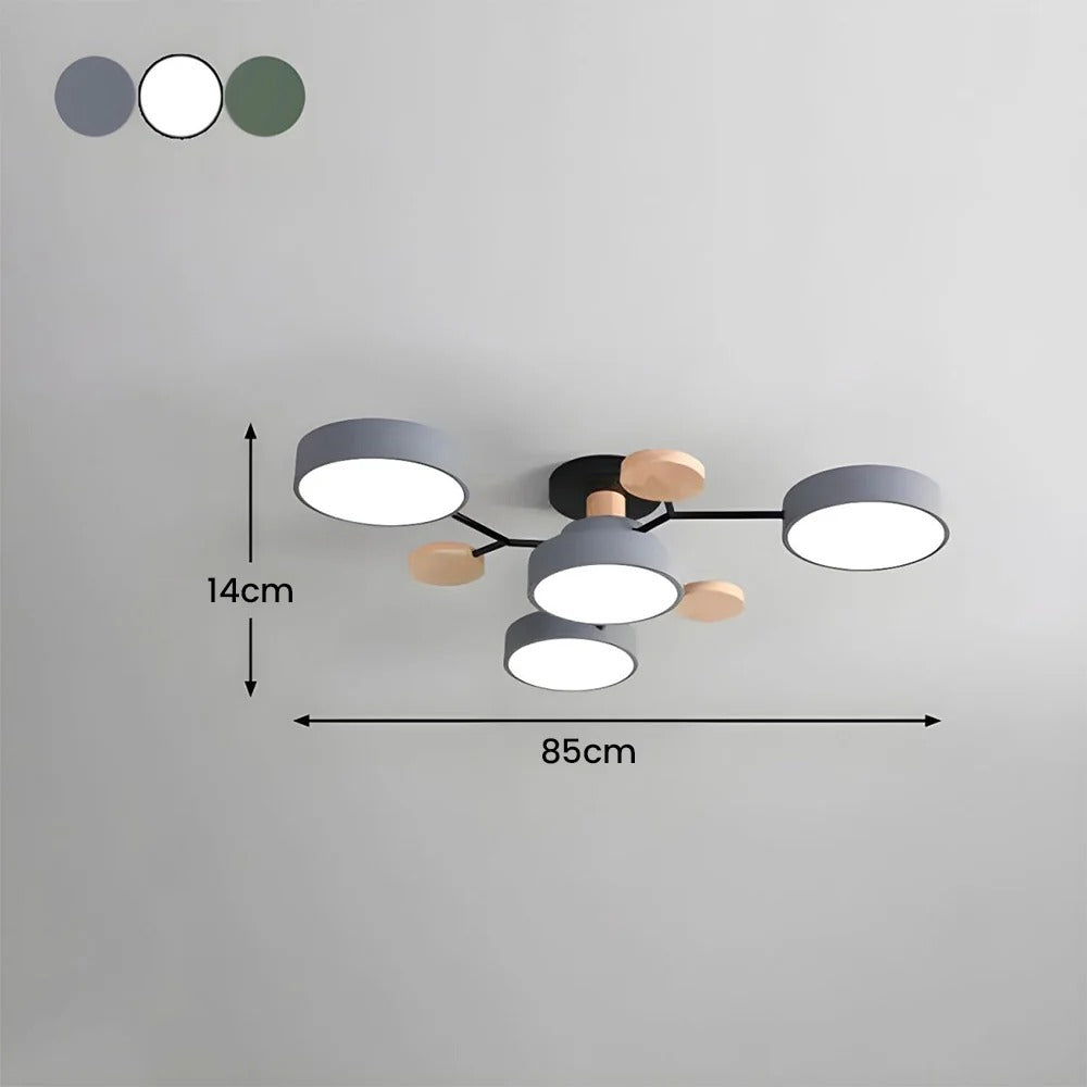 Luminária LED semi-embutida halo design moderno ferro e acrílico