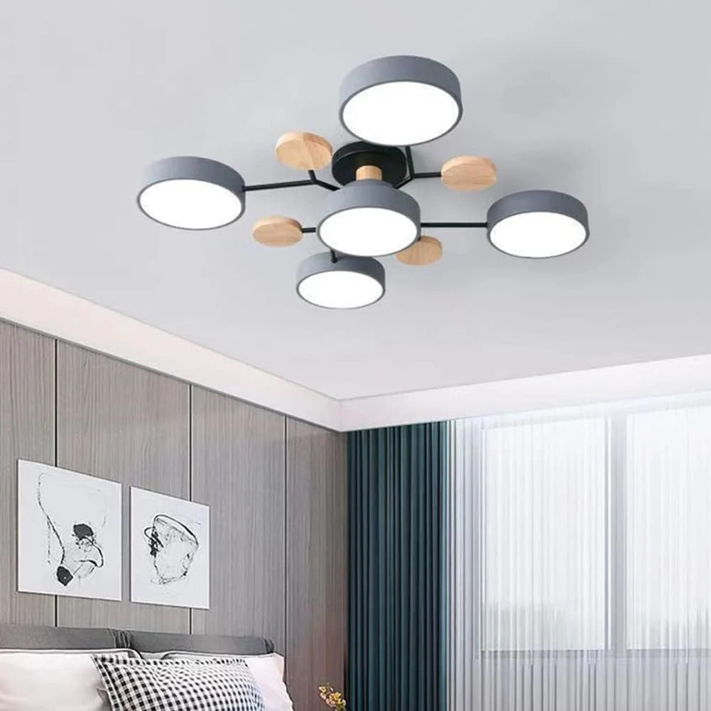 Luminária LED semi-embutida halo design moderno ferro e acrílico