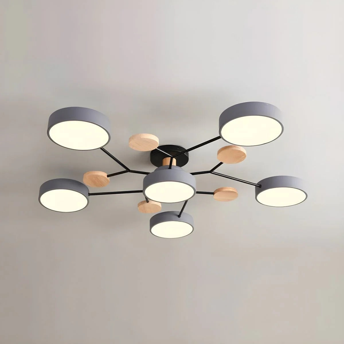 Luminária LED semi-embutida halo design moderno ferro e acrílico