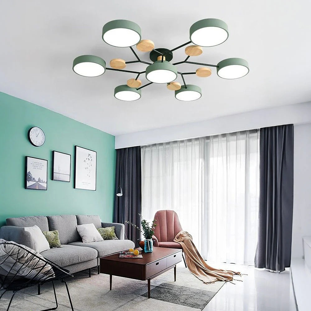 Luminária LED semi-embutida halo design moderno ferro e acrílico