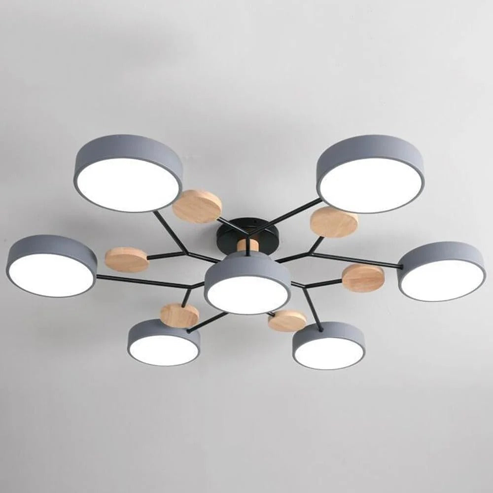 Luminária LED semi-embutida halo design moderno ferro e acrílico