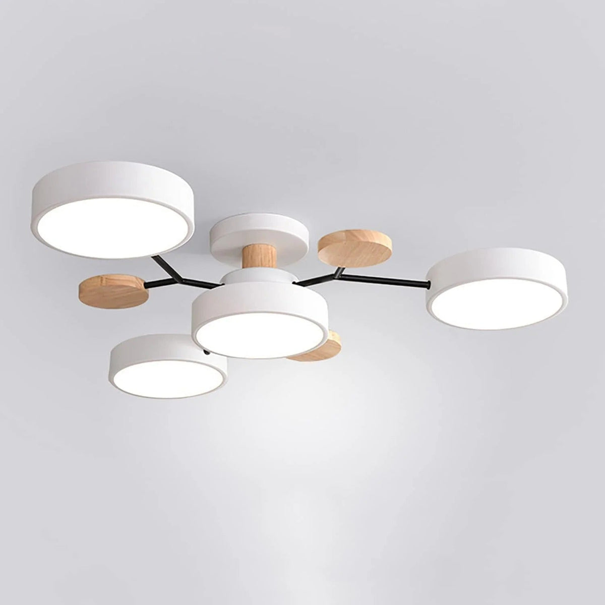Luminária LED semi-embutida halo design moderno ferro e acrílico