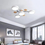 Luminária LED semi-embutida halo design moderno ferro e acrílico