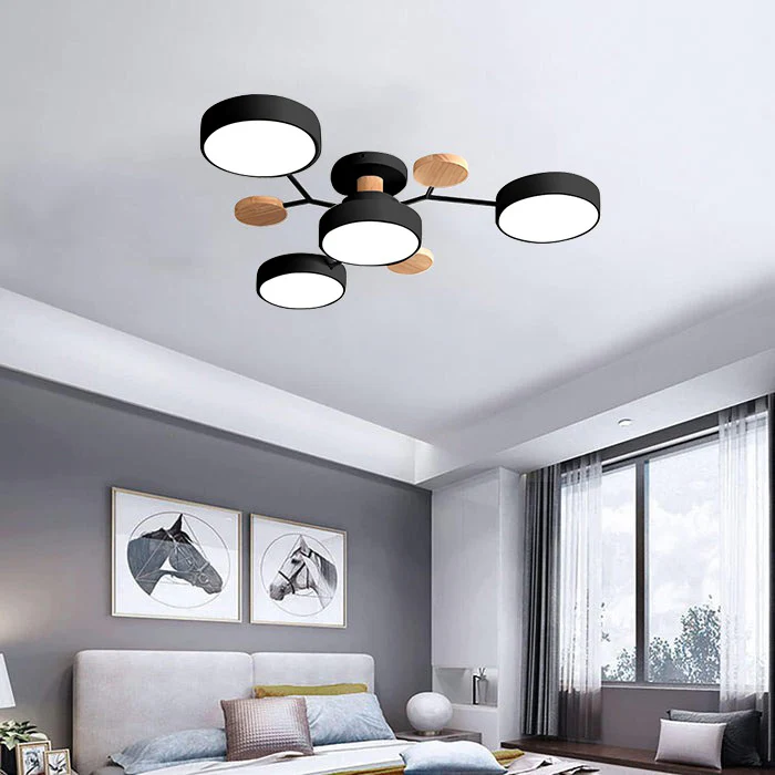 Luminária LED semi-embutida halo design moderno ferro e acrílico