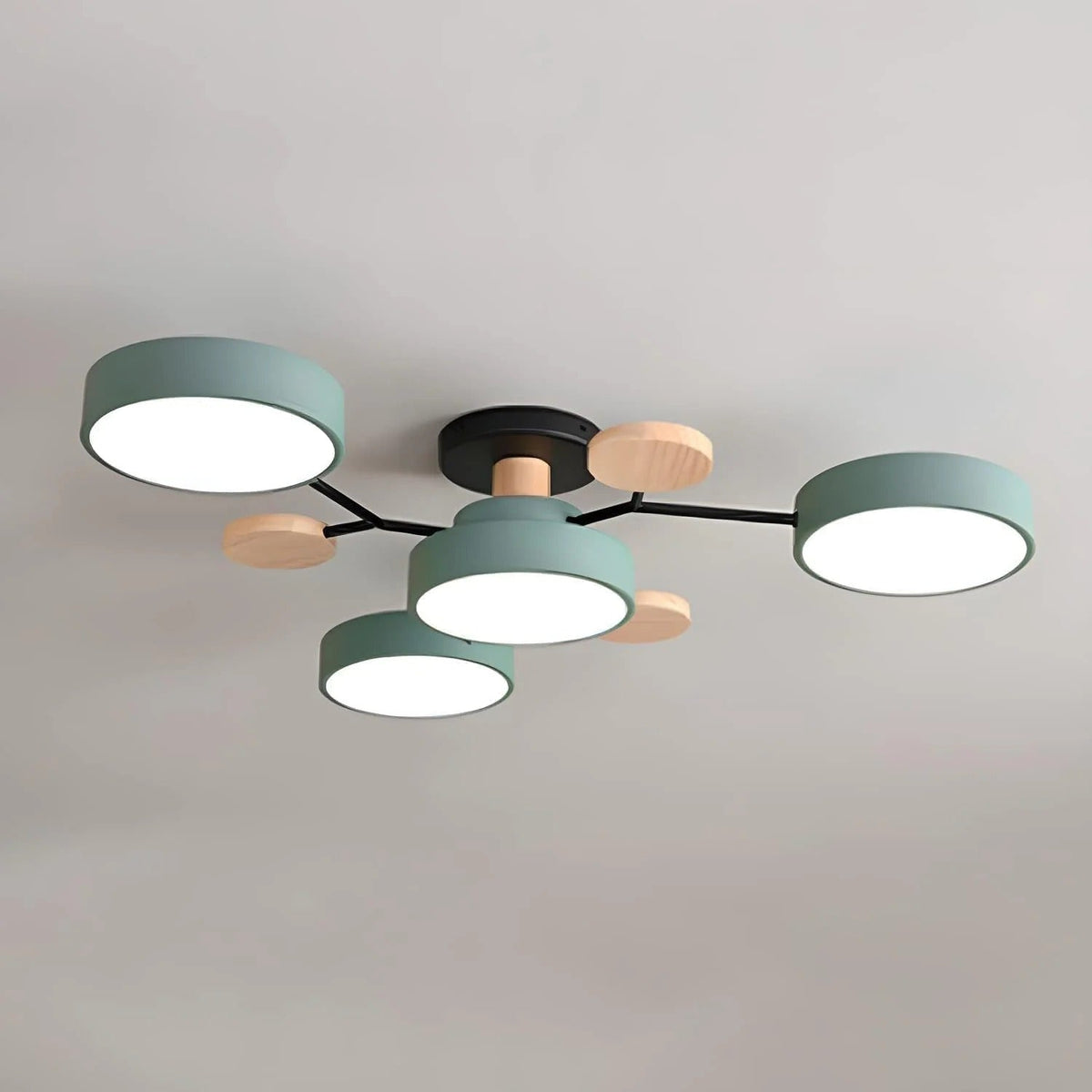 Luminária LED semi-embutida halo design moderno ferro e acrílico