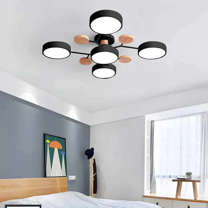 Luminária LED semi-embutida halo design moderno ferro e acrílico