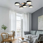 Luminária LED semi-embutida halo design moderno ferro e acrílico