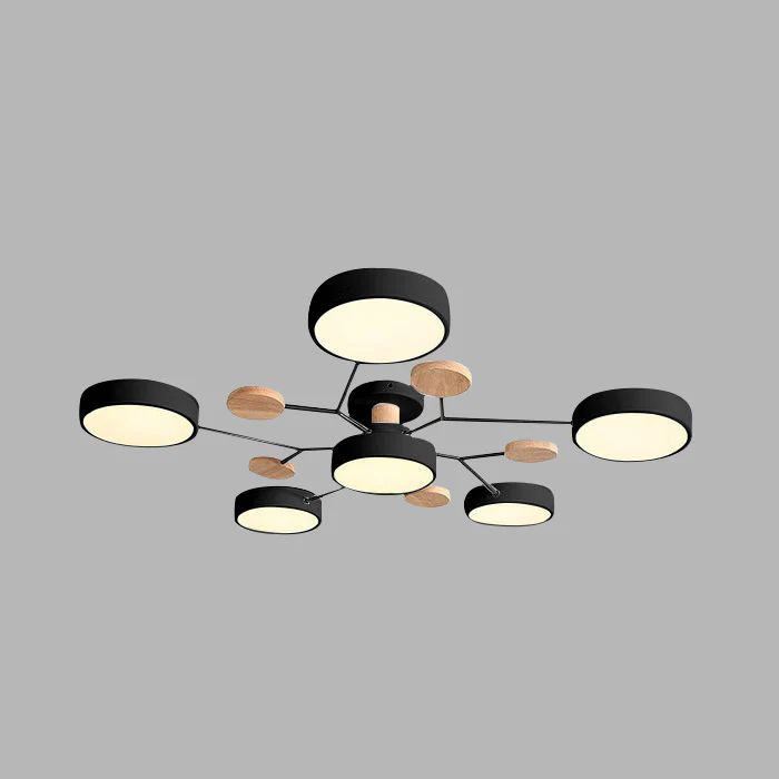 Luminária LED semi-embutida halo design moderno ferro e acrílico
