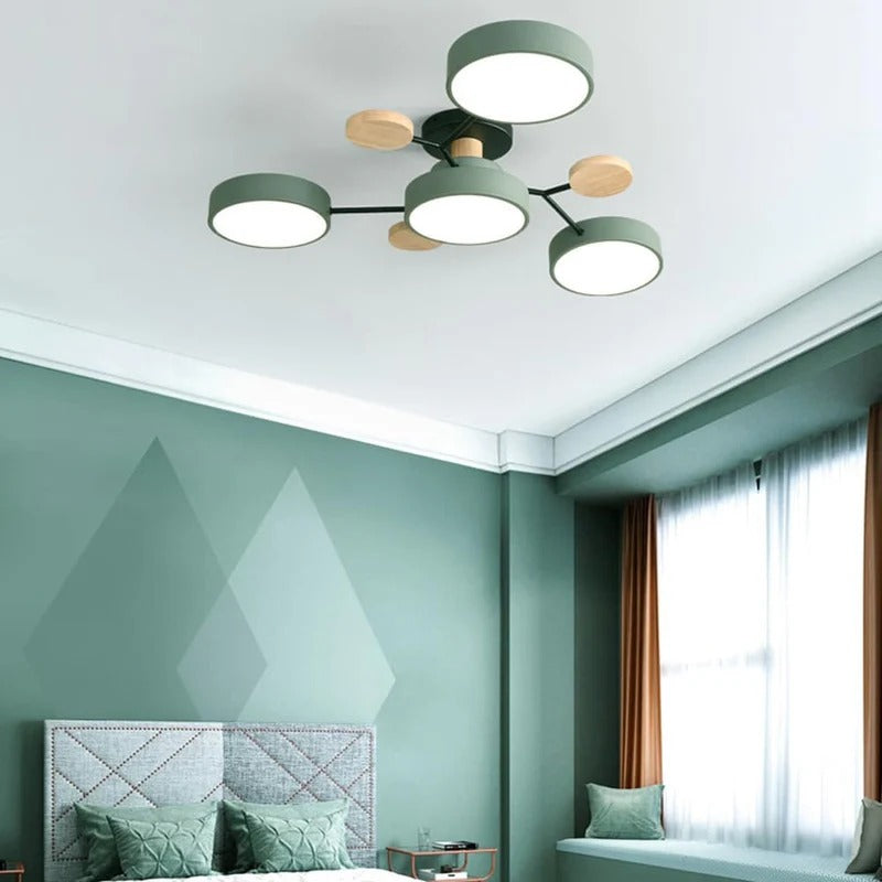 Luminária LED semi-embutida halo design moderno ferro e acrílico
