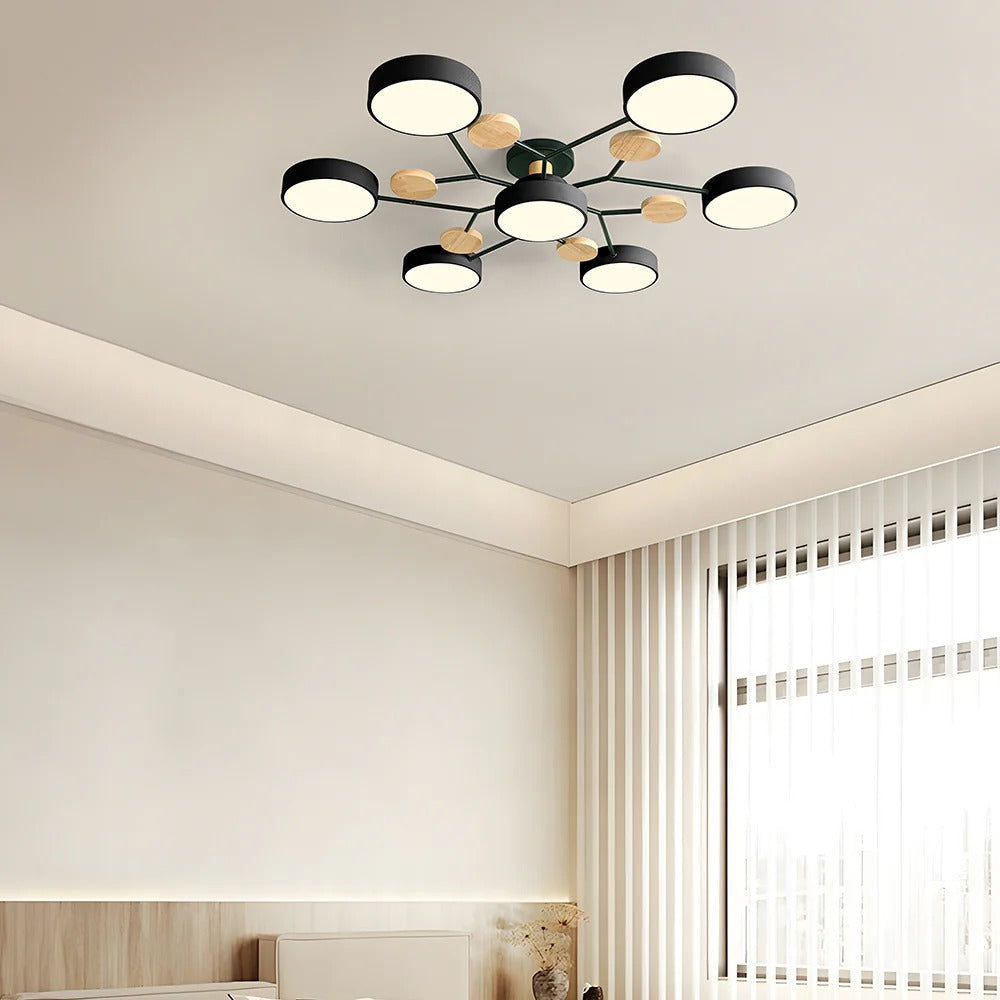 Luminária LED semi-embutida halo design moderno ferro e acrílico