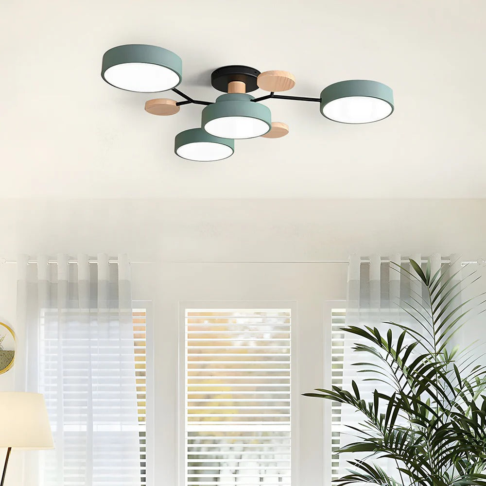 Luminária LED semi-embutida halo design moderno ferro e acrílico