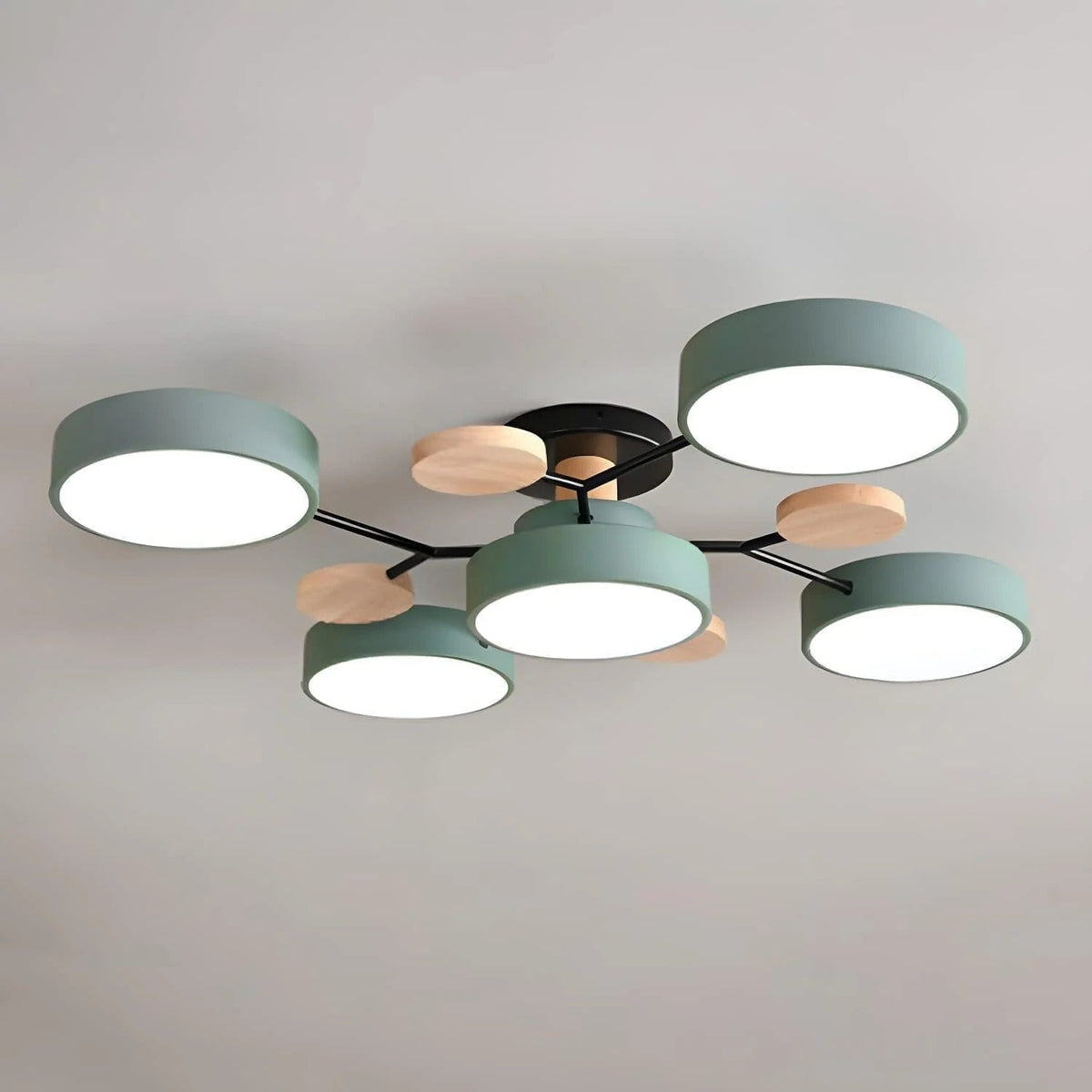 Luminária LED semi-embutida halo design moderno ferro e acrílico
