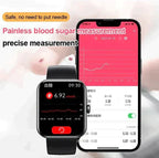 Smartwatch monitorização glicose não invasiva com GPS e fitness tracking