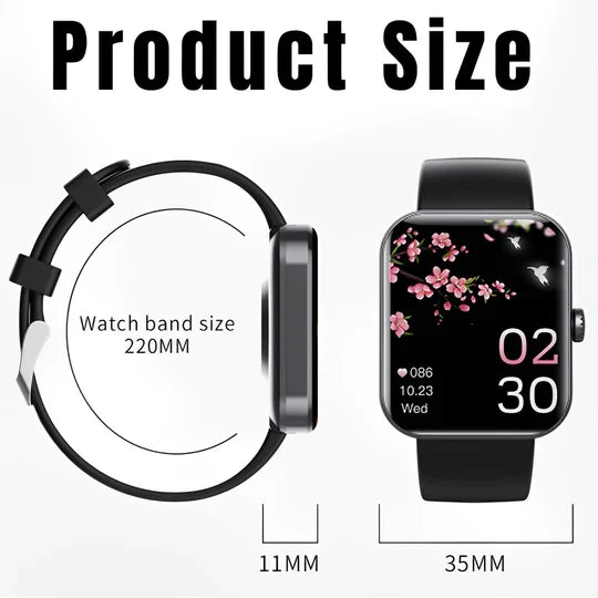 Smartwatch monitorização glicose não invasiva com GPS e fitness tracking