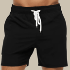 Calção de banho masculino secagem rápida regular fit com cós elástico