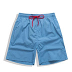 Calção de banho masculino secagem rápida regular fit com cós elástico