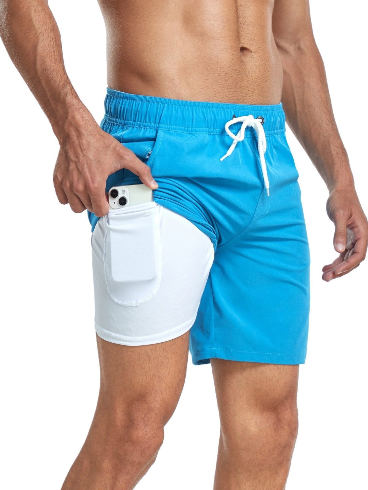 Calção de banho homem secagem rápida leve