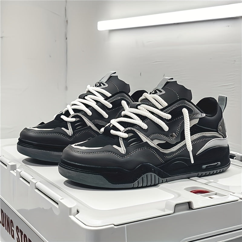Chunky sneakers homem sola grossa design desportivo urbano casual