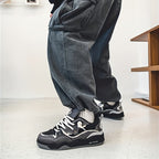 Chunky sneakers homem sola grossa design desportivo urbano casual