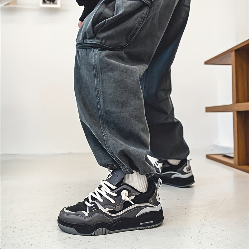Chunky sneakers homem sola grossa design desportivo urbano casual