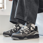 Chunky sneakers homem sola grossa design desportivo urbano casual