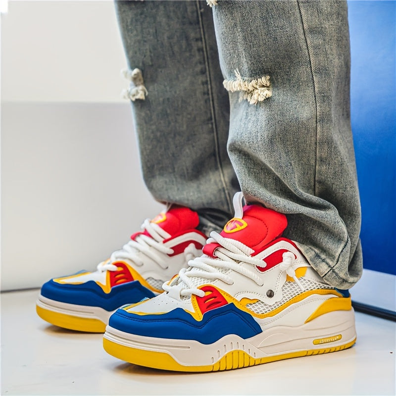 Chunky sneakers homem sola grossa design desportivo urbano casual