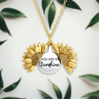 Colar feminino com pingente de sol delicado, banhado a ouro, acabamento brilhante