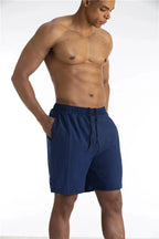 Calções de corrida masculinos com liner integrado e bolso para telemóvel