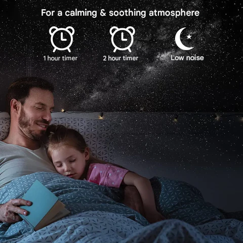 Projetor Galáxia LED 13 modos luz noturna estrelas planetas quarto