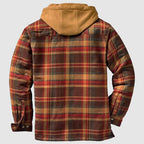 Jaqueta masculina flanela estilo lenhador clássico quente