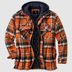 Jaqueta masculina flanela estilo lenhador clássico quente
