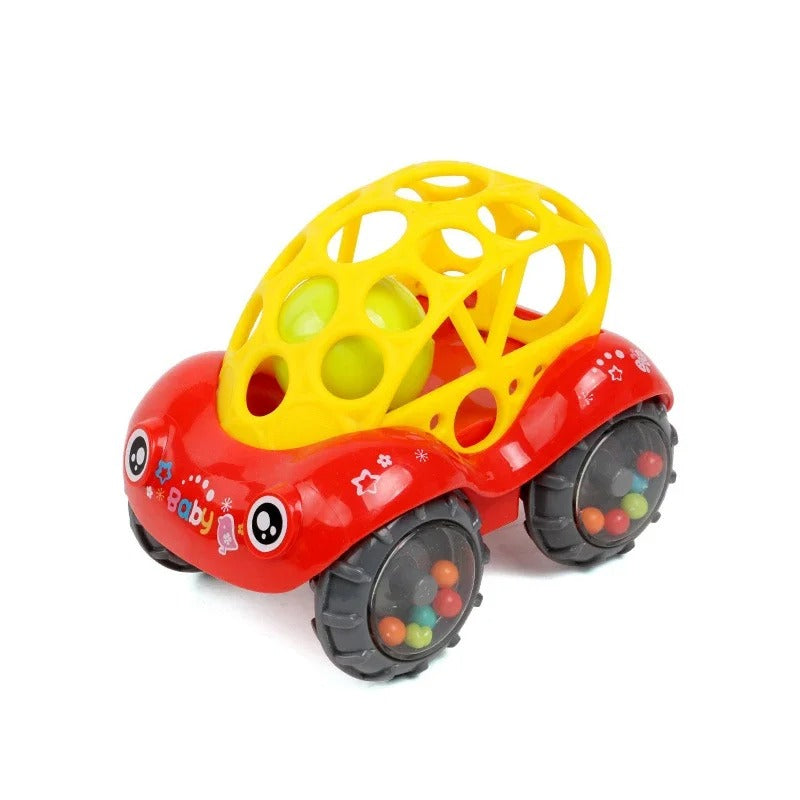 Carro de brinquedo colorido para crianças 2 a 4 anos, disponível em verde e vermelho