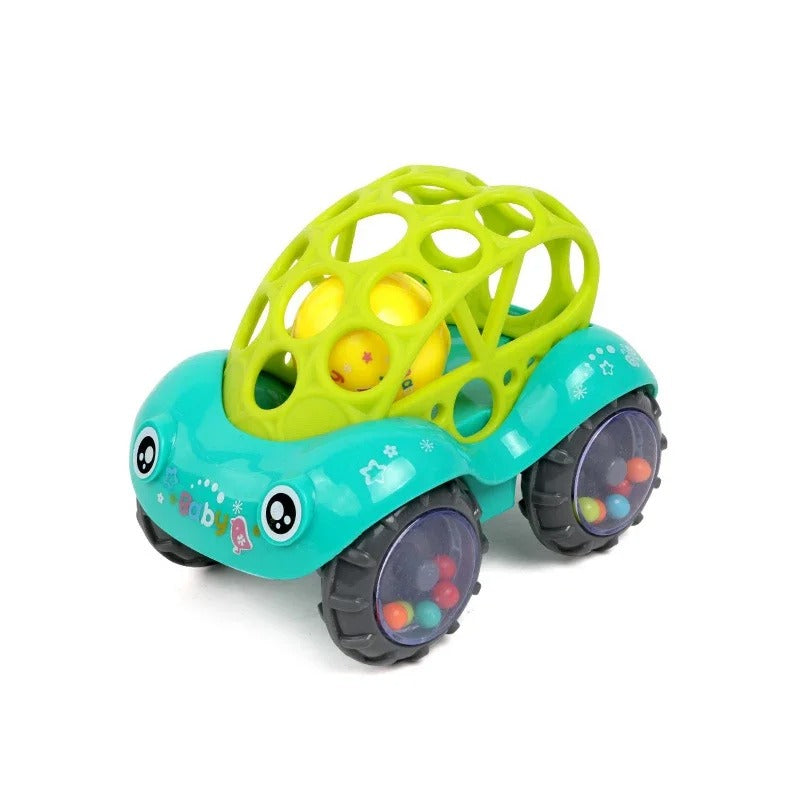 Carro de brinquedo colorido para crianças 2 a 4 anos, disponível em verde e vermelho