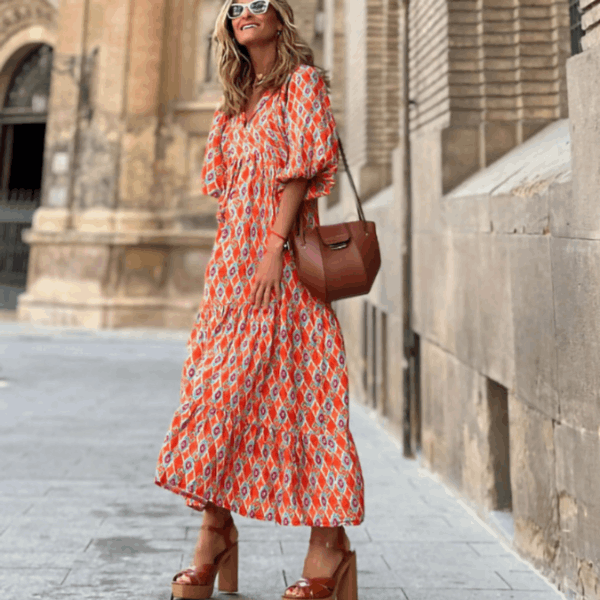 Vestido feminino edição limitada primavera verão leve e elegante