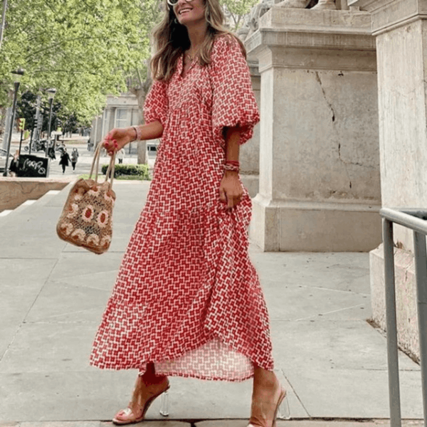 Vestido feminino edição limitada primavera verão leve e elegante