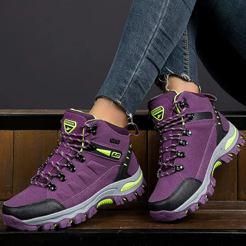 Sapatos de segurança femininos impermeáveis antiderrapantes biqueira reforçada