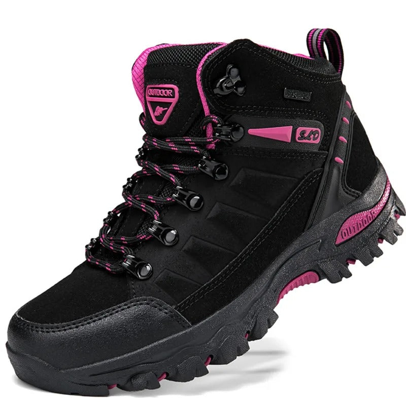 Sapatos de segurança femininos impermeáveis antiderrapantes biqueira reforçada