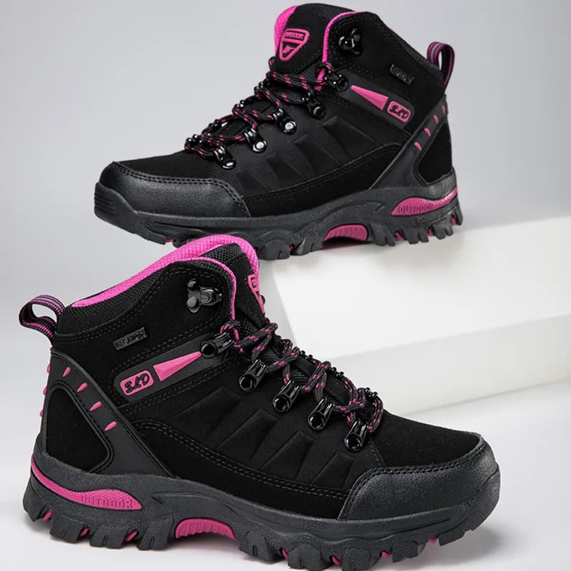 Sapatos de segurança femininos impermeáveis antiderrapantes biqueira reforçada