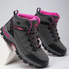 Sapatos de segurança femininos impermeáveis antiderrapantes biqueira reforçada