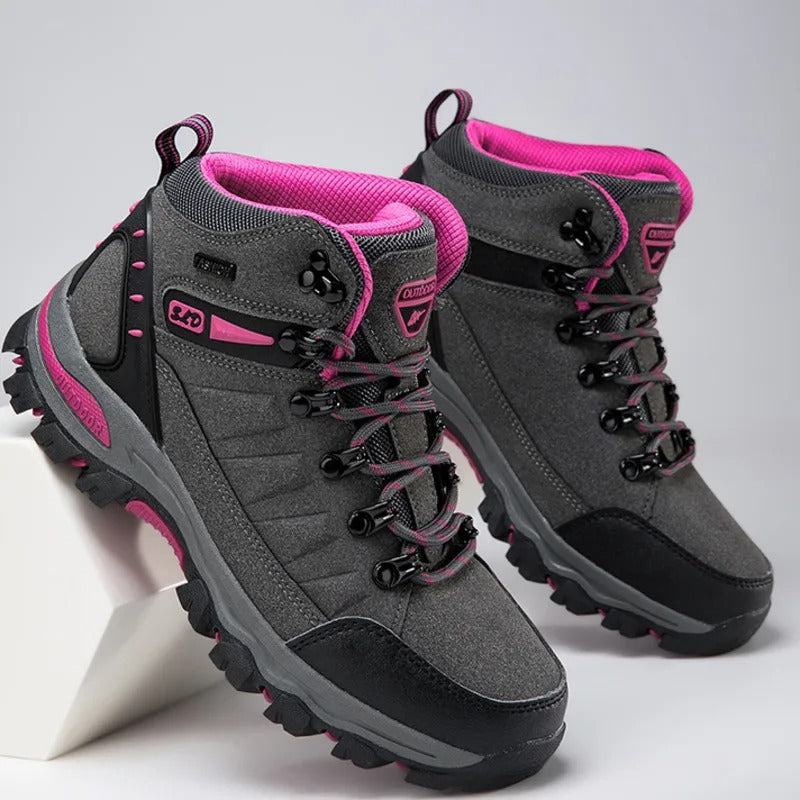 Sapatos de segurança femininos impermeáveis antiderrapantes biqueira reforçada