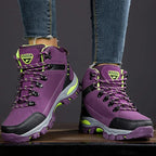 Sapatos de segurança femininos impermeáveis antiderrapantes biqueira reforçada