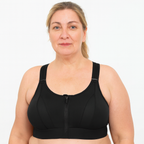 Sutiã desportivo feminino sem aros com suporte e alças largas