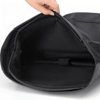 Mochila masculina roll-top impermeável com compartimento para laptop