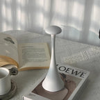 Candeeiro de mesa recarregável com toque sensitivo e luz regulável em alumínio