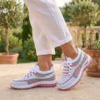 Sapatilhas slip on elásticas respiráveis para uso diário casual