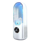Ar condicionado portátil sem pás silencioso USB branco e azul