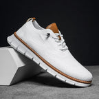 Sapatos masculinos respiráveis com palmilha ergonómica design clássico