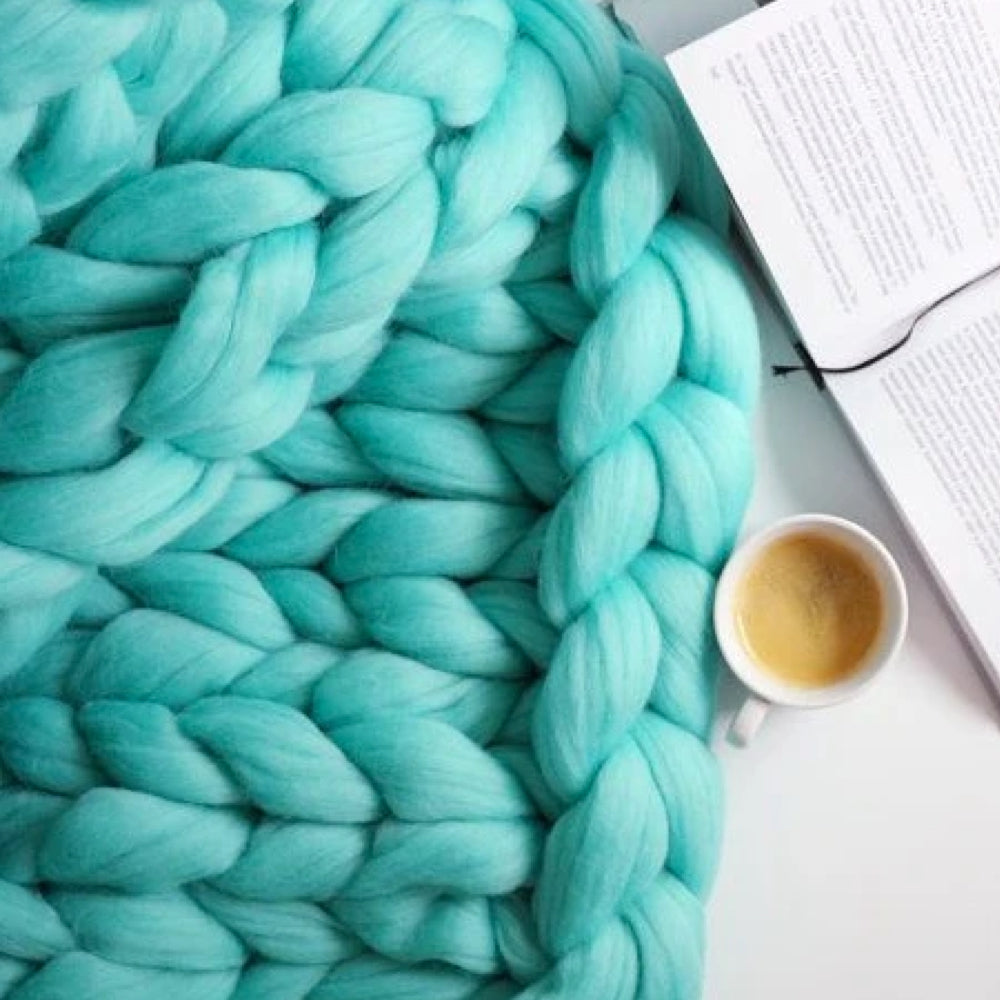 Fio Chunky XXL 1000g para Tricô textura felpuda e volumosa