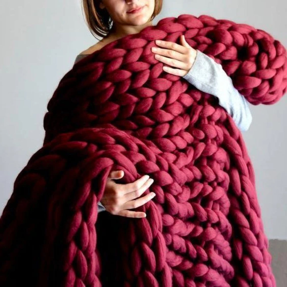 Fio Chunky XXL 1000g para Tricô textura felpuda e volumosa